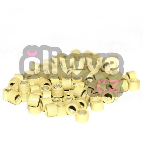 MICRO RING EASY RINGS KROUŽKY PROTISKLUZ PROTISKLUZOVÉ BLOND 100ks